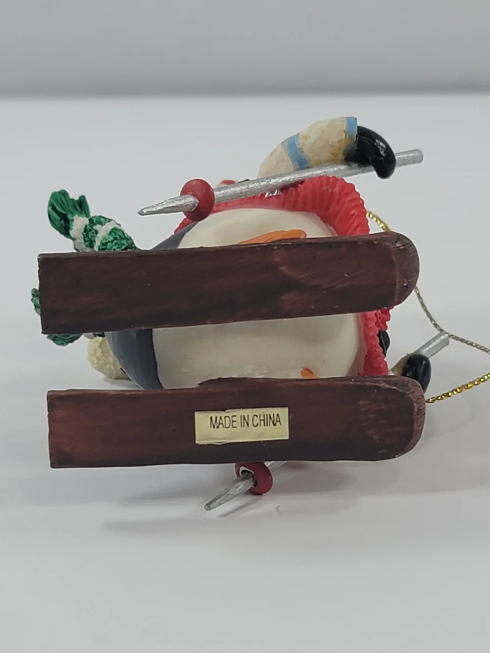 Kirkland Signature Collectible Gift Ornament Penguin Skiing Christmas Skis Scarf